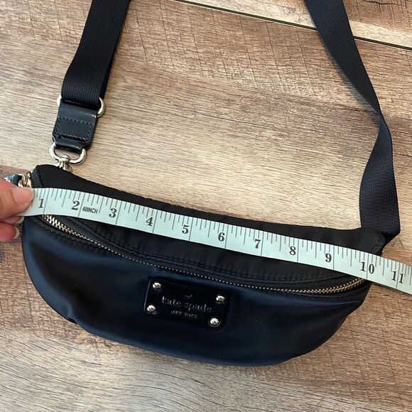 Kate Spade Nylon Fanny‎ Waist Belt Back Crossbody Small Black - Picture 6 of 7